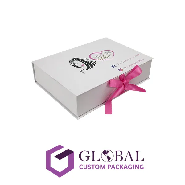 Buy Luxury Custom Hair Extension Packaging Boxes Wholesale