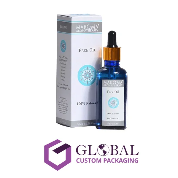 Custom Printed Skin Care Oil Packaging Boxes