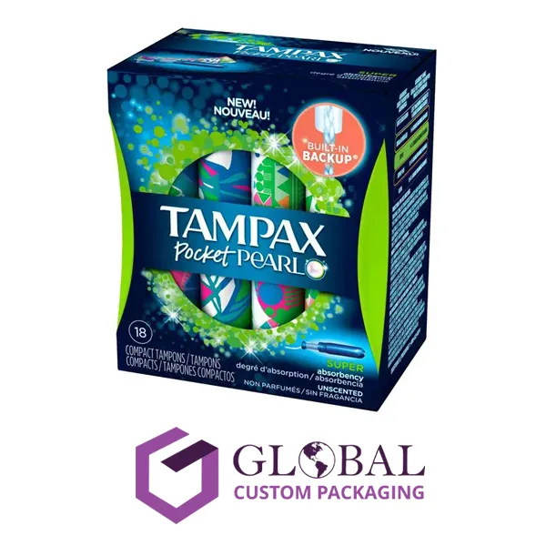 Custom Printed Tampons Boxes