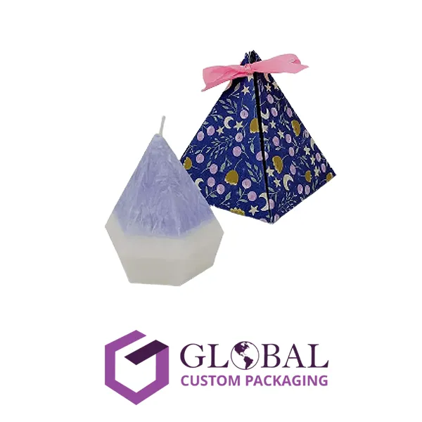 Pyramid Candle Boxes  Custom Pyramid Candle Packaging Boxes