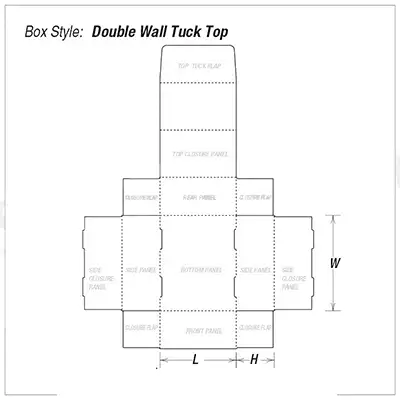 Double wall tuck top