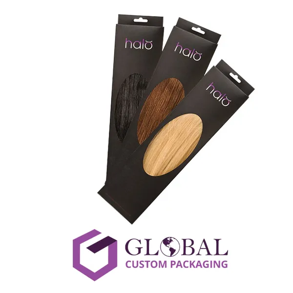 Buy Custom Foldable Hair Extension Packaging