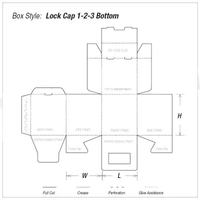 Lock Cap 1-2-3 Bottom