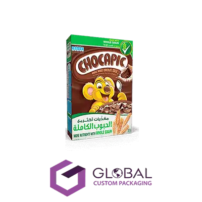 Buy Custom Chocolate Cereal Packaging Boxes