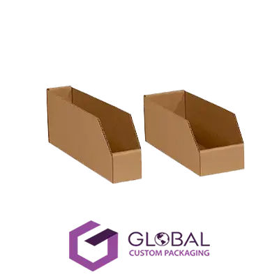 Custom Printed Corrugated Open Top Bin Packaging Boxes