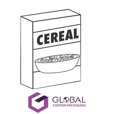 Custom White Cut Cereal Boxes