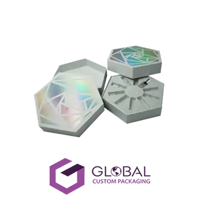 Hexagon Cosmetic Packaging Boxes
