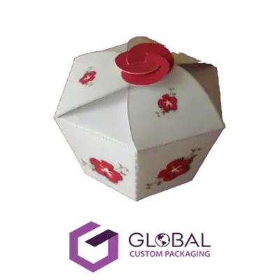 Hexagon Cup Cake Boxes