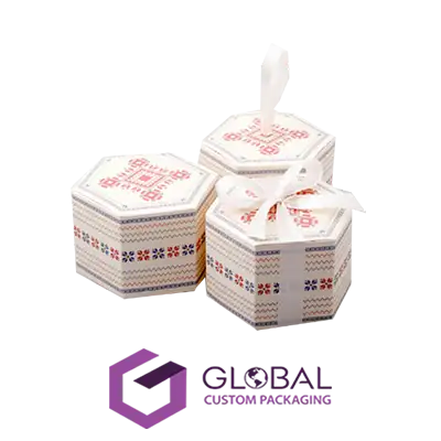 Custom Hexagon Gift Packaging Boxes