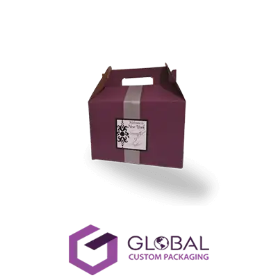 Custom Printed Gable Bag Gift Packaging Boxes